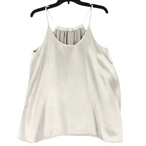 Pj Harlow Anne Camisole Tanks Satin Faille Silver S Womens